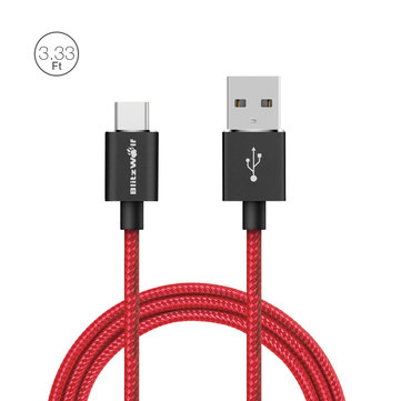 Kabel BlitzWolf® BW-TC1, USB typu C, wsparcie QC, długość 1m za 14zł – Banggood