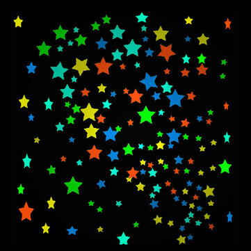 25Pcs Fluorescent Glow Star Wall Sticker
