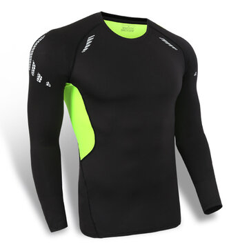 Mens Tight Wicking Quick-drying Stretch Sports T-shirt 