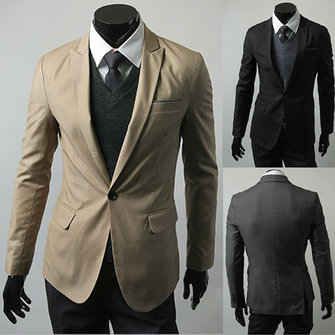 Men's Fashion Casual Slim Fit Elegant Suit - US$35.59