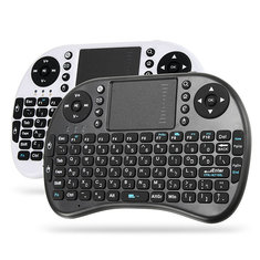 Ipazzport I8 2.4G Wireless Hebrew Version Rechargeable Mini Keyboard Touchpad Airmouse