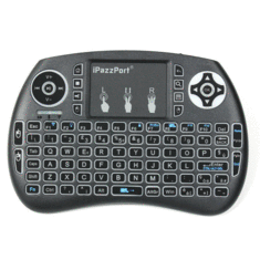Ipazzport KP21SDL 2.4G Wireless Three Color Backlit Italian Version Mini Keyboard Touchpad Airmouse