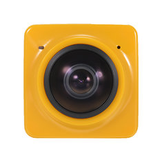 CUBE 360 Degree Camera Yellow Support Micro Sdhc with AAccessorie.s