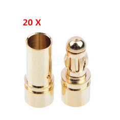 20 Pairs 3.5mm Bullet Connector Banana Plug For RC Battery / Motor RC Drone FPV Racing Multi Rotor