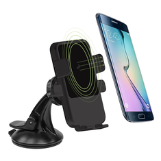 CORHART Car Phone Suction Cup Holder Mount Qi Wireless Charger for Samsung S7 S7 Edge S8 Iphone