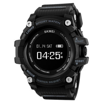 SKMEI 1188 Mllitary Heart Rate Sport Smart Bluetooth Watch