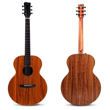 Enya EA-X1/EQ 41 Inch KOA-Patterned HPL Wood Full Board Acoustic Guitar