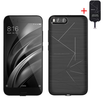 Nillkin Wireless Magnetic Charger Receiver With Magic Tag TPU Shockproof Case For Xiaomi Mi6 Mi 6